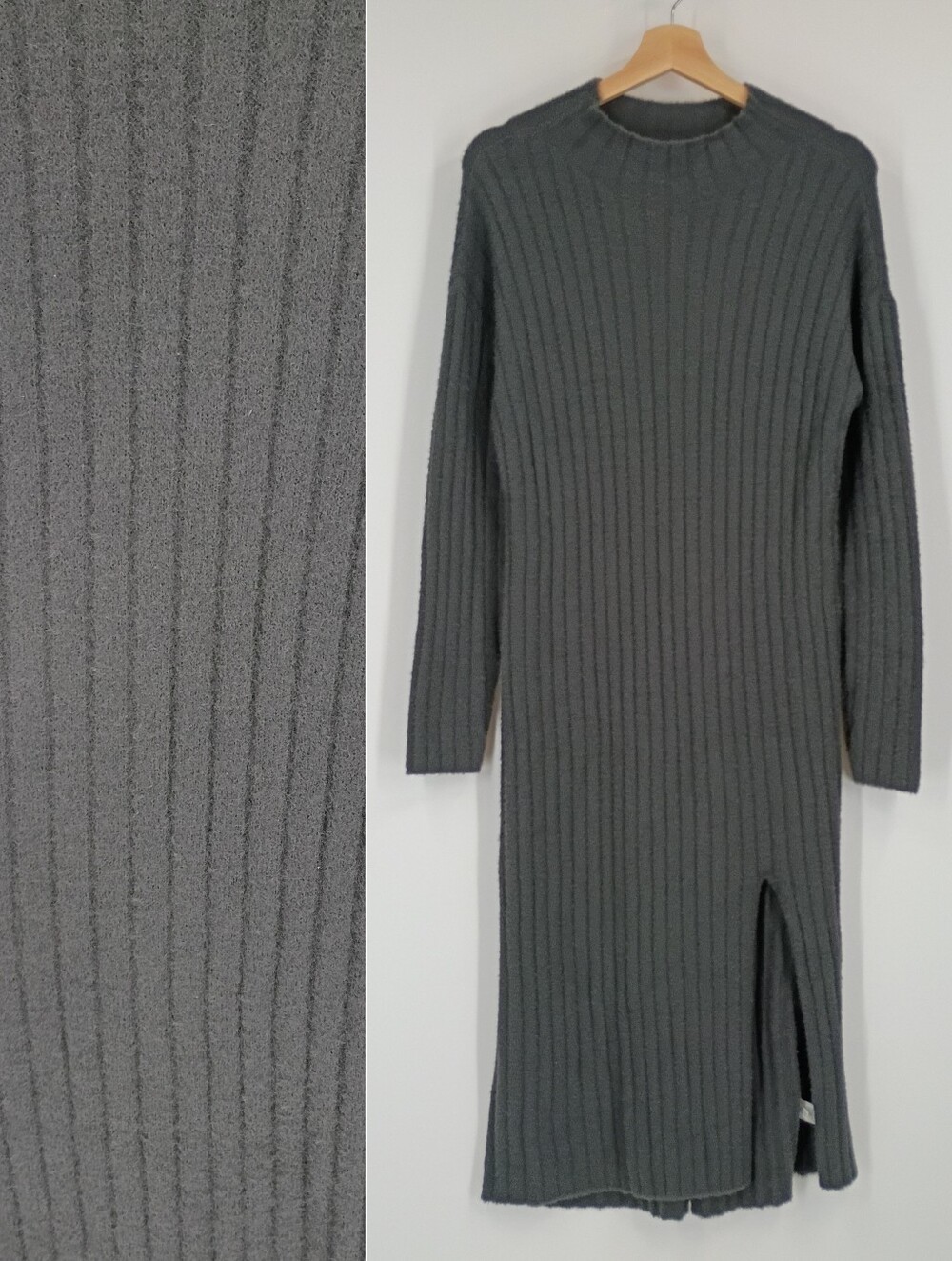 Aerie Ribbed Fuzzy Knit Dress
